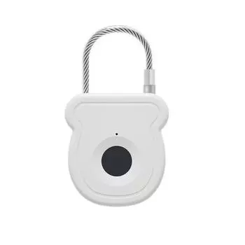 0.5sec Unlock Keyless Lock ABS Material Rechargeable Padlock Fingerprin Anti-theft Lock Fence