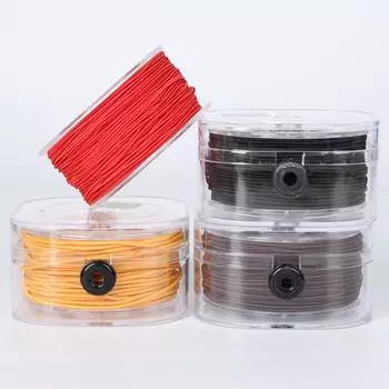 0,8-1,5 мм DIY бисер эластичная резинка эластичная нить шнур с коробкой круглая проволока для бисероплетения ювелирных изделий 1.2mm 20meter жёлтый