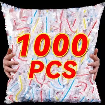 1000/100 шт. одноразовые пищевые покрытия кухонные нейлоновые упаковочные пакеты для хранения пластиковая эластичная пленка пищевые покрытия крышка для сохранения свежести тарелка 100PCS