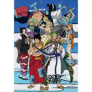 Пазл из 1000 деталей - One Piece Wano Kuni Battle Preparation, популярная корейская головоломка
