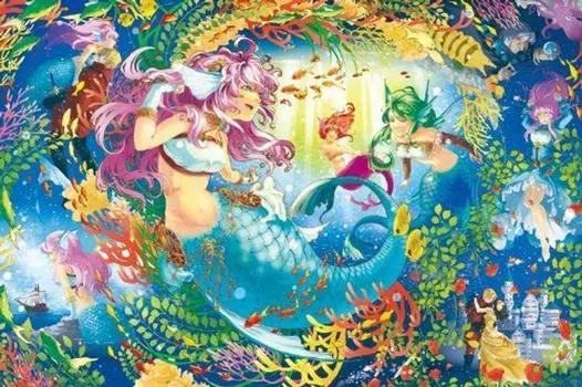 1000 Piece Jigsaw Puzzle Puzzle Master Mermaid Princess Story Aim! (50x75cm)
