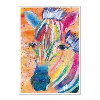 Пазл из 1000 деталей RAINY THE ZEBRA Зебра, живущая в x (Нежная Саванна) [Чисто белый] (51 73,5см)