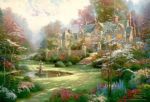 1000 Piece Jigsaw Puzzle Spring Garden Micro Piece (26x38cm)