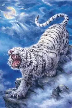 1000 Pieces Puzzle Master White Tiger Roar Aim! (50x75cm)