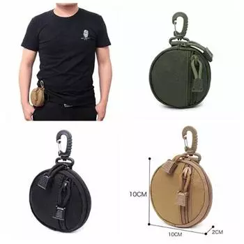 1000D Охотничий EDC Рюкзак Тактический Molle Utility Функциональная Сумка Практичный Кошелек Для Монет Военный Брелок Наушники Сумка Для Кемпинга Похода One Size чёрный
