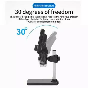 1000X микроскоп с большим экраном, высокой четкостью, зарядкой через USB, наблюдение с ЖК-микроскопом с автоматическим выключением питания A