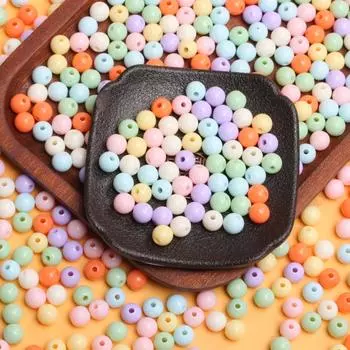 100-10 шт 6-16 мм модные акриловые цветные круглые бусины DIY материалы ручной работы для производства ювелирных изделий 10mm зелёный