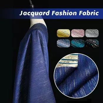 100*145cm Modern Style Fashion Jacquard Fabric Polyester Shine Bright Silk Design Fabric For Diy Upholstery Sofa Garment Dress