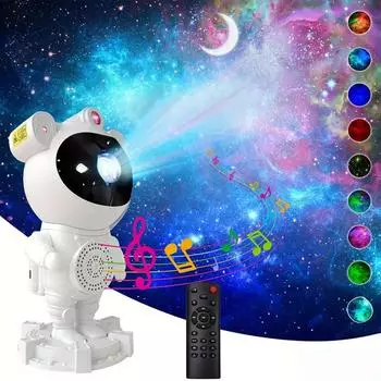 100 - 240 В~50/60 Гц 0,4 А Проекционная лампа Spaceman Starry Night Plug-in Full Star Настольная лампа белый