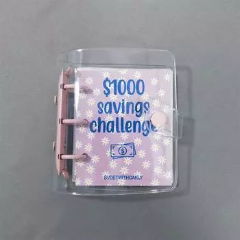 100 дней $ 1000 Экономия задач Книга Экономия денег Переплетчик Мини-сбережение блокнот с отрывными листами Органайзер для наличного бюджета Игра «Экономьте деньги»