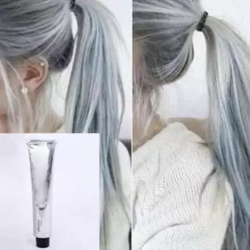 100 мл Beauty Cool Светло-серый цвет Натуральная перманентная супер-крем-краска для волос