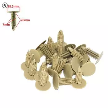 100 Pcs Mixed Plastic Car Fender Clip Door Rivet Push Fastener Universal