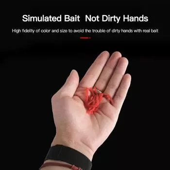 100 PCS Soft Fishing Bait Simulation Worm 4cm Artificial Realistic Fishing Bait Fishy Bass Bait Fishing Gear Fishing Supplies