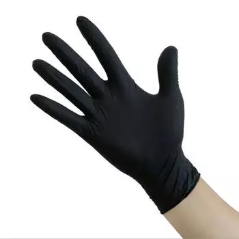 100 Pieces Disposable TPE Gloves Food Grade Catering Barbecue Thickened Oil-proof Hairdressing Cleaning Gloves 2 Colors синий