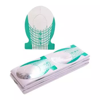 100 Pieces Nail Extension Forms For Professional And DIY Use Manicure Training Supplies For Beginners And Salons F