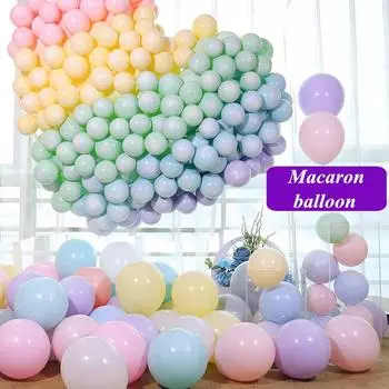 100 шт. 10-дюймовые воздушные шары-макароны, красочные латексные воздушные шары для вечеринки на день рождения, украшение для детского душа 100pcs