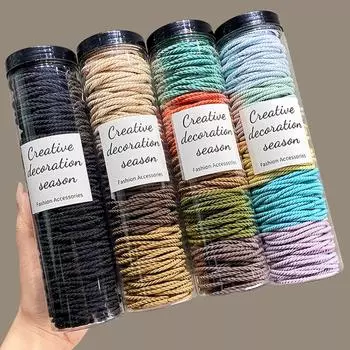 100 шт./лот резинки для волос Scrunchie однотонные эластичные резинки для волос повязка на голову аксессуары для волос для хвоста резинки для волос