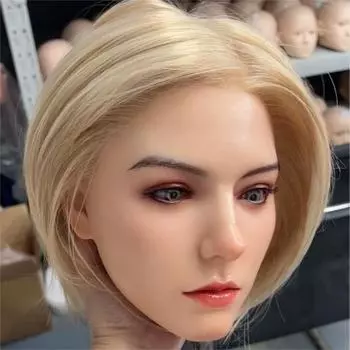 100% силиконовая голова стандартный парик подходит для тела секс-куклы 130-180 см 2 способа соединения секс-игрушки манекены силиконовые головы GJ035