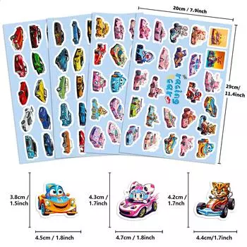 100 Stickers Car Jdm Poster Sports Car Cool Trend Sticker Personalized Racing Coupe Sticker 4 Sheets/