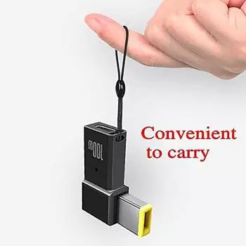 100 Вт USB-C (мама) на тонкий квадратный штекер (мужчина) Адаптер-конвертер PD для Lenovo