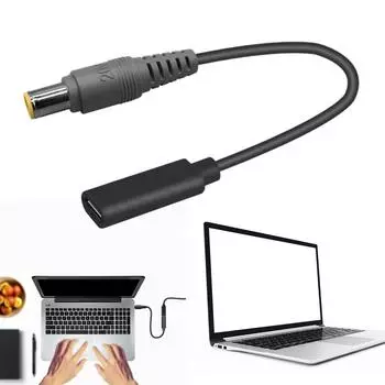 100 Вт USB C в 7,9x5,5 мм штекер конвертеры USB C PD зарядный кабель шнур для ноутбука ноутбук преобразователи питания