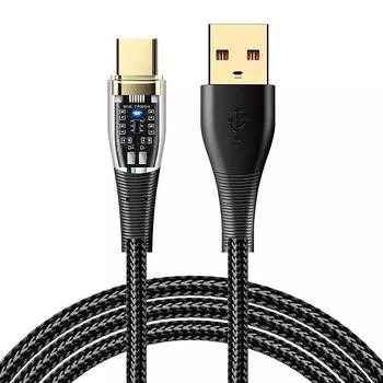 100 Вт USB-кабель Type C, кабель для быстрой зарядки, кабель для передачи данных для iPhone 15, Huawei, Xiaomi, Samsung, кабель для зарядки USB-A-Type C