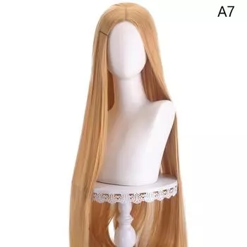 100Cm Longstraight Cosplay Wig Center Part Anime Synthesis Wig Multicolour Party Heat Resistant Styling Decoration Accessories