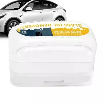 100ml Car Glass Glossy Powerful Car Windshield Cleaner Oil Film Remover Car Window Cleaner Removes Dirt Car Cleaning Brush CHINA