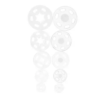 100pcs ABS Snap Handmade Fasteners Stud Press Button Sewing 10mm