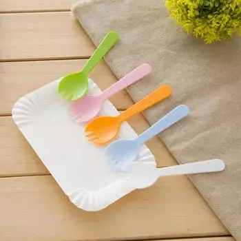 100pcs/LOT Disposable Tableware Cake Paper Plate Birthday Paper Plates Cutlery Tray Cake Plates disposable cake plates белый