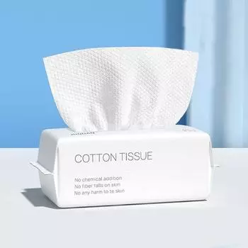 100Pcs Skin-Friendly Disposable Face Towel Thickened Cleanning Towel Cotton Tissue Travel 15x20cm