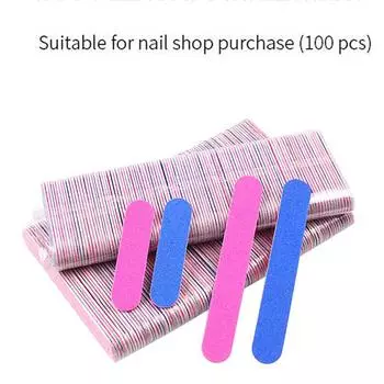 100шт мини-пилочка для ногтей буферы для ногтей Diy маникюр педикюр скраб инструменты для дизайна ногтей зелёный