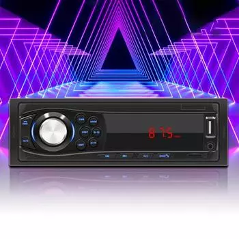 1028 Громкая связь Светодиодный цифровой автомобильный MP3-плеер Пластик Металл Bluetooth-совместимый