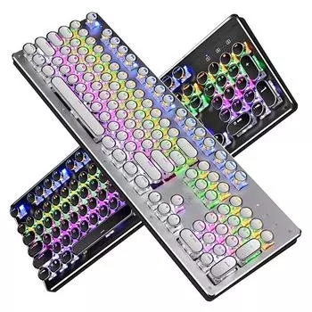 104 клавиши Ретро круглые колпачки для ключей Double S Diy Keycap с подсветкой Механическая клавиатура
