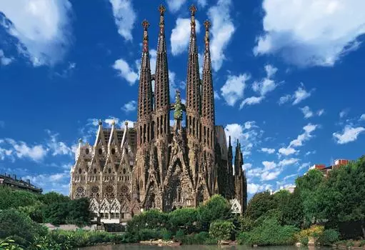 1053 Piece Jigsaw Puzzle Antonio Gaudi Works Group 8 Spain Super Small Piece (26x38cm)