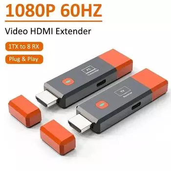 1080P 50M беспроводной HDMI видео приемник передатчик удлинитель адаптер TV Stick Dongle для камеры ноутбука ПК к телевизору монитор проектор