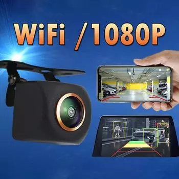 1080P Беспроводная Автомобильная Камера Заднего Вида Wi-Fi 170 Градусов IP68 12V/USB Автомобили Реверсивный Водонепроницаемый Hd C N5F6