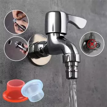 10/100pcs Faucet Leak-proof Rubber Gasket Sealing Ring Silicone Washer Triangle Valve Anti-Dripping Leakage Plumbing Pipe Plug 10PCS красный