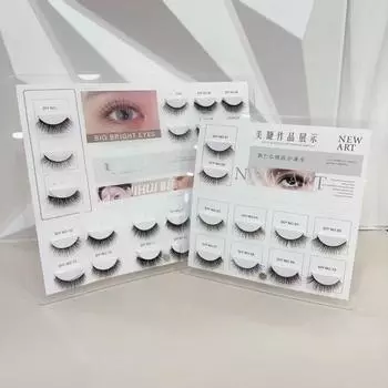 10/12/16/20 Grids Eyelash Display Board Detachable Eye Lash Plate Acrylic Lash Holder Beauty Salon 10 Grids