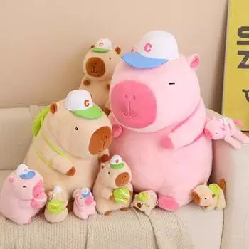 10/15 шт. игрушки Capybara Clap Circle Slap Wrap Wristband Bracelet Capybara Plush Hand Ring Fun Pop Circles Kids Gift