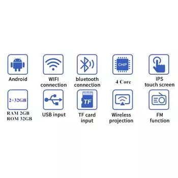 10.1 WiFi Bluetooth Android Car Headrest Monitor Rear Seat Tablet Video Player