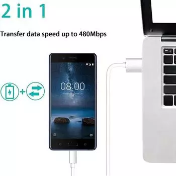 10-50 шт. 2A TPE USB A Type C кабели для быстрой зарядки и передачи данных для Samsung Galaxy S8 Xiaomi LG мобильный телефон USB-C быстрый шнур 2 м 1m