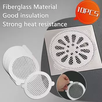10/5Pcs Disposable Floor Drain Sticker Drainage Anti-blocking Filter Screen Shower Hair Catcher Drain Cover Bathroom Accessories 5pcs