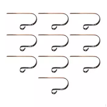 10 Christmas Stocking Holders for Mantel, Metal Hooks Holiday Decor Bronze