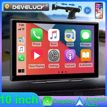 10-дюймовый беспроводной Carplay Android Auto MP5 портативный смарт-экран автомобильный радиоприемник мультимедиа видеоплеер камера заднего вида Bluetooth 5.0