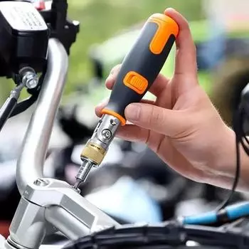 10-in-1 Hidden Screwdriver Bit Portable Ratchet Screwdriver Orange Multi Angle Angle Multipurpose Screwdriver Set Hand Tool