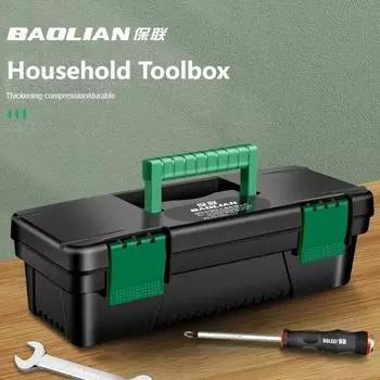 10-Inch Tool Case with Removable Storage Box - Professional Portable Toolbox for Electricians and DIY Enthusiasts Under 15 Inches