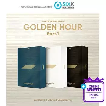 10-й мини-альбом ATEEZ — GOLDEN HOUR : Часть 1 (+Онлайн POB) POB - ALLMD 1ea