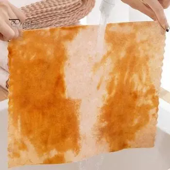 10 листов тряпки для мытья посуды Luffa, растительное волокно, супер впитывающая ткань без ворса, антипригарная масляная салфетка для кухни, ванной комнаты 20x20cm