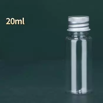 10 pcs U-pick Plastic Bottles With Aluminium Lids Aluminum Caps Empty Bottles Wedding Favors 20ml